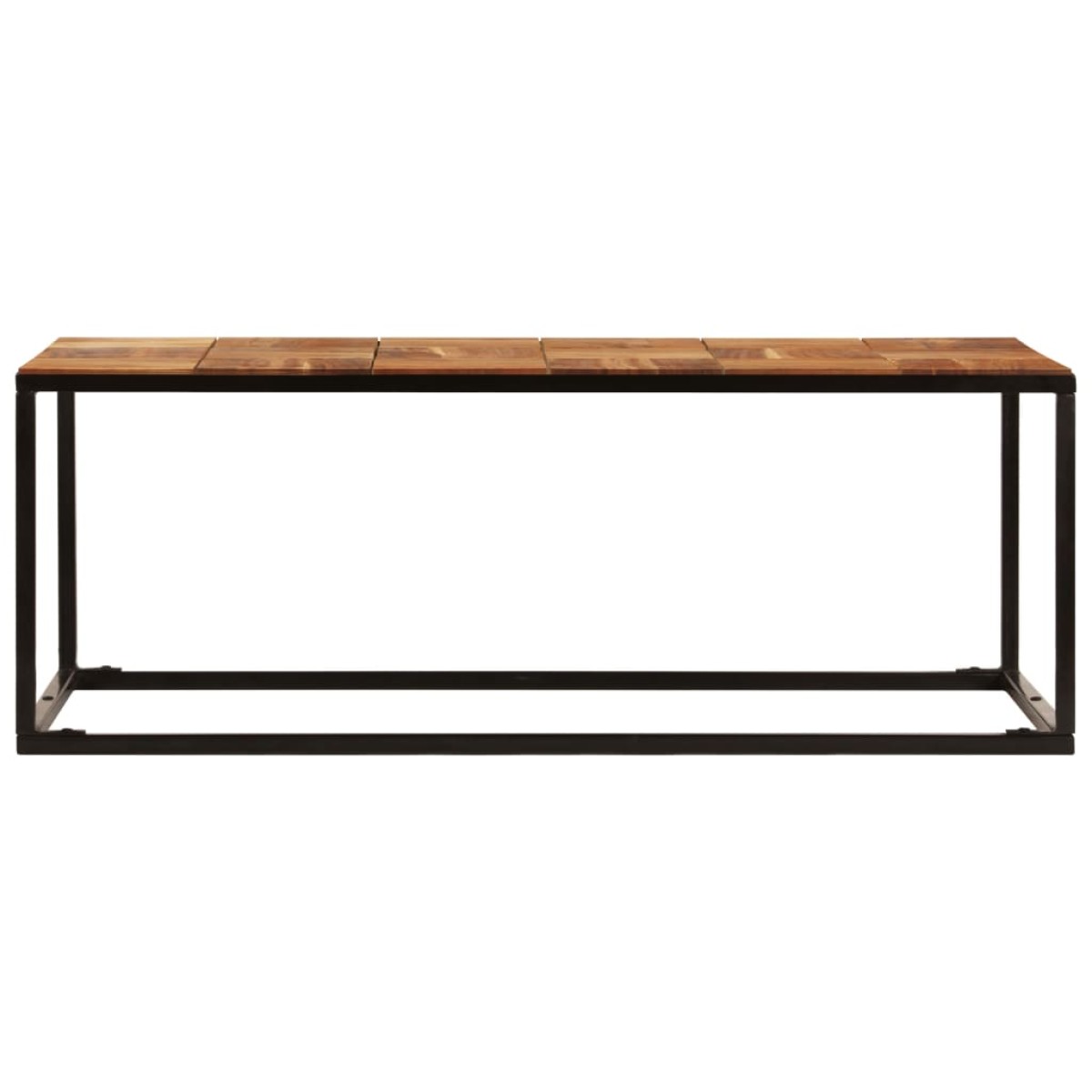 vidaXL Τραπεζάκι Σαλονιού 110x60x40 εκ. Μασίφ Ξύλο Ακακίας & Ατσάλι