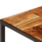 vidaXL Τραπεζάκι Σαλονιού 110x60x40 εκ. Μασίφ Ξύλο Ακακίας & Ατσάλι