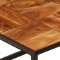 vidaXL Τραπεζάκι Σαλονιού 110x60x40 εκ. Μασίφ Ξύλο Ακακίας & Ατσάλι