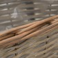 vidaXL Ζαρντινιέρες Μπαλκονιού 2 τεμ. 40 εκ. από Wicker με Επένδυση PE