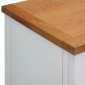 vidaXL Ντουλάπι / Ψηλός Μπουφές 90 x 33,5 x 83 εκ. Μασίφ Ξύλο Δρυός