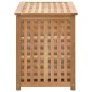vidaXL Καλάθι/Μπαούλο Απλύτων 77,5x37,5x46,5 εκ. Μασίφ Ξύλο Καρυδιάς