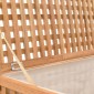 vidaXL Καλάθι/Μπαούλο Απλύτων 77,5x37,5x46,5 εκ. Μασίφ Ξύλο Καρυδιάς