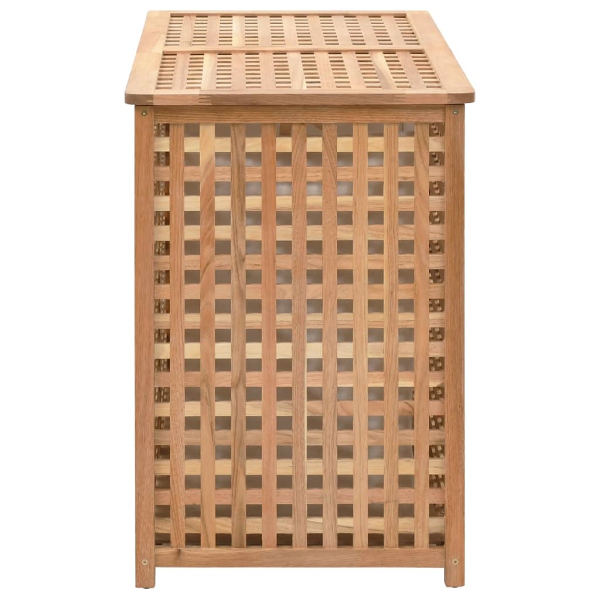 vidaXL Καλάθι Απλύτων 87,5 x 46 x 67 εκ. από Μασίφ Ξύλο Καρυδιάς