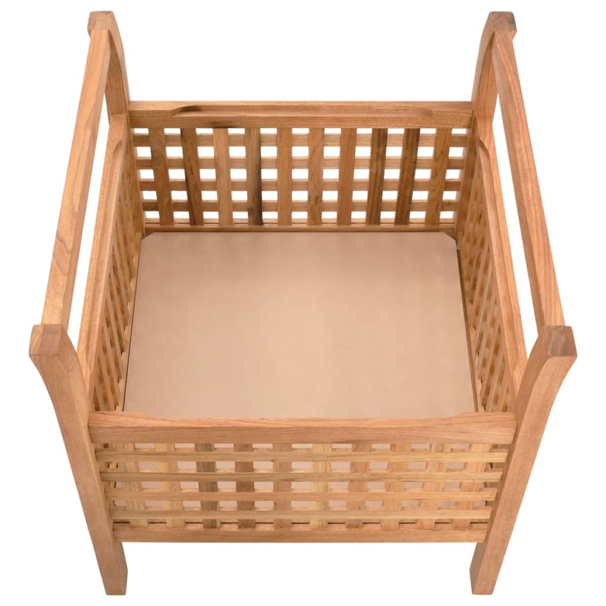 vidaXL Πάγκος με Αποθηκευτικό Χώρο 49 x 48 x 49 εκ Μασίφ Ξύλο Καρυδιάς
