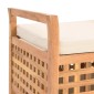 vidaXL Πάγκος με Αποθηκευτικό Χώρο 49 x 48 x 49 εκ Μασίφ Ξύλο Καρυδιάς