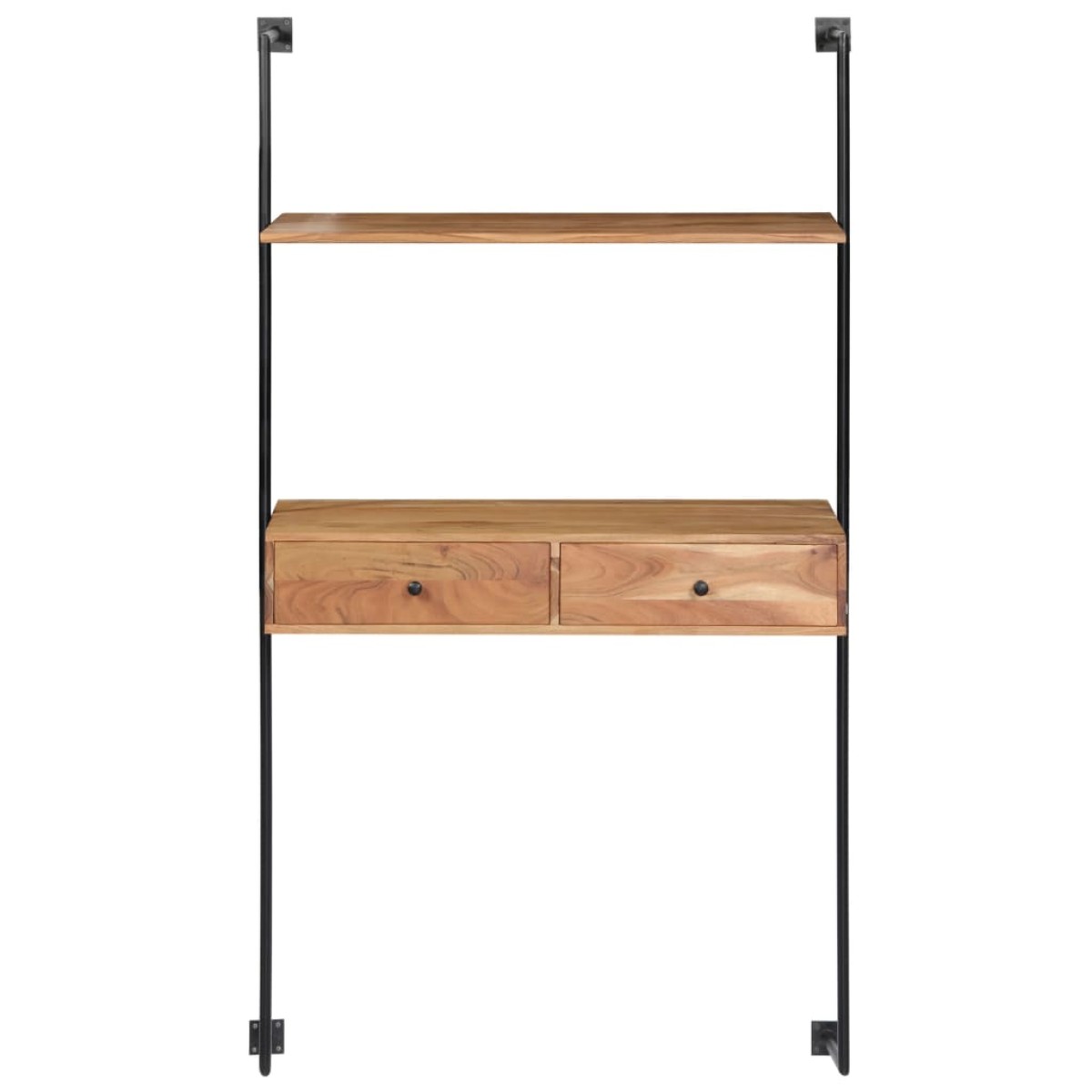 vidaXL Γραφείο Τοίχου 90 x 40 x 170 εκ. από Μασίφ Ξύλο Ακακίας