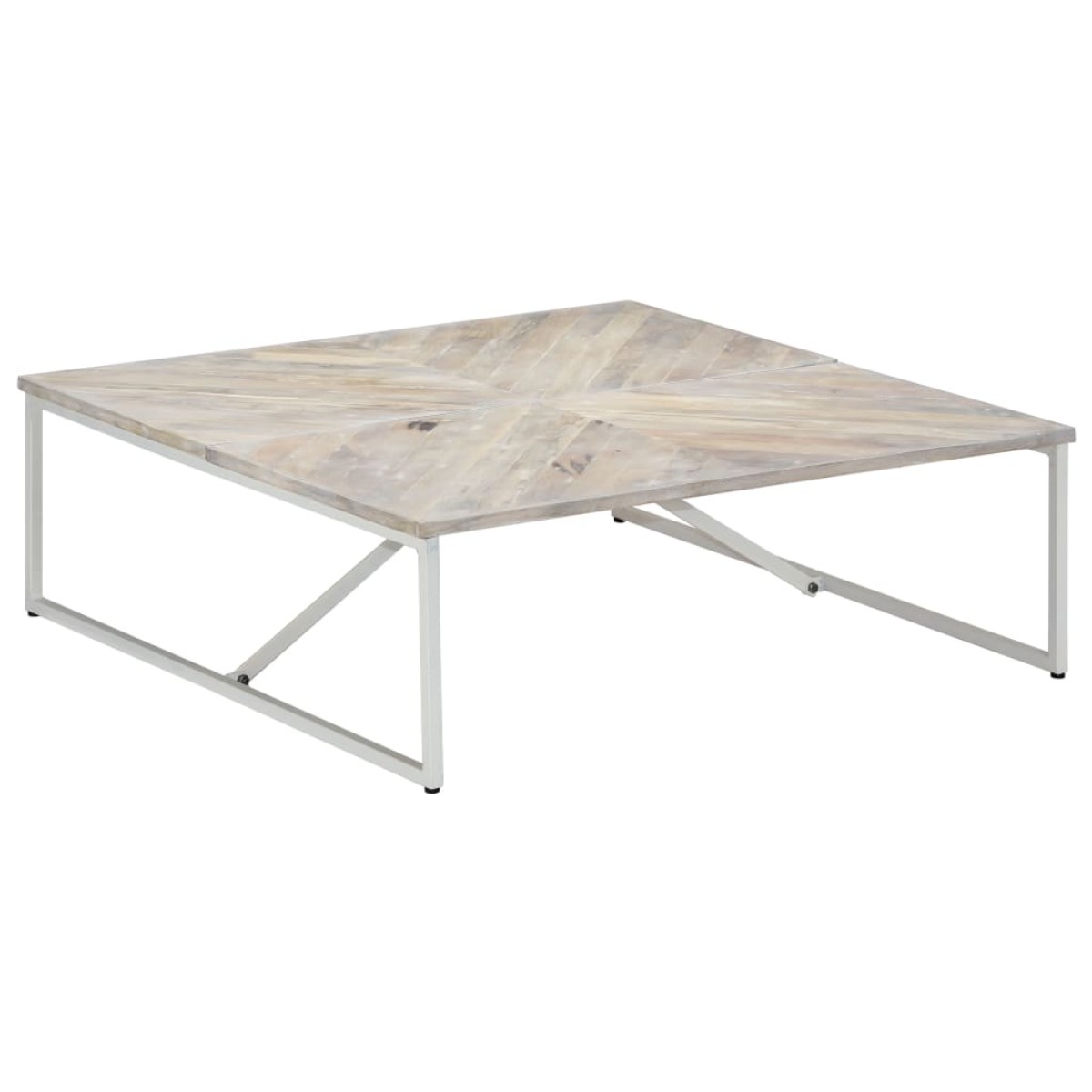 vidaXL Τραπεζάκι Σαλονιού 110 x 110 x 36 εκ. από Μασίφ Ξύλο Μάνγκο