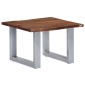 vidaXL Τραπεζάκι Σαλονιού Live Edge 60x60x40 εκ. Μασίφ Ξύλο Ακακίας