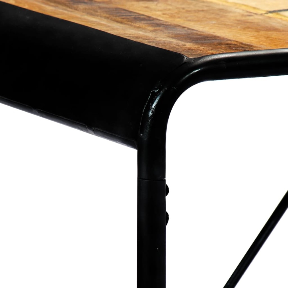 vidaXL Τραπεζαρία 180 x 90 x 76 εκ. από Μασίφ Ακατέργαστο Ξύλο Μάνγκο