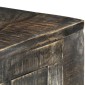 vidaXL Γραφείο Μαύρο 110 x 50 x 75 εκ. από Μασίφ Ξύλο Μάνγκο