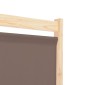 vidaXL Διαχωριστικό Δωματίου με 3 Πάνελ Καφέ 120x170x4 εκ. Υφασμάτινο