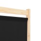 vidaXL Διαχωριστικό Δωματίου με 5 Πάνελ Μαύρο 200x170x4 εκ. Υφασμάτινο