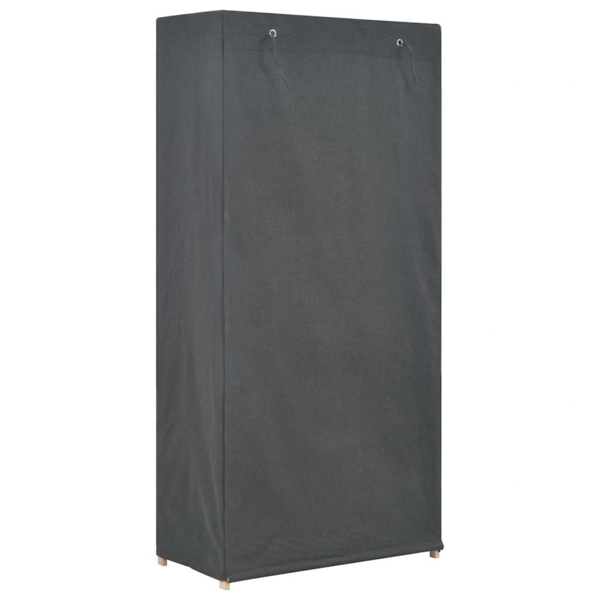 vidaXL Ντουλάπα με 3 Ράφια Γκρι 79 x 40 x 170 εκ. Υφασμάτινη