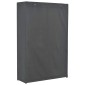 vidaXL Ντουλάπα με 3 Ράφια Γκρι 110 x 40 x 170 εκ. Υφασμάτινη