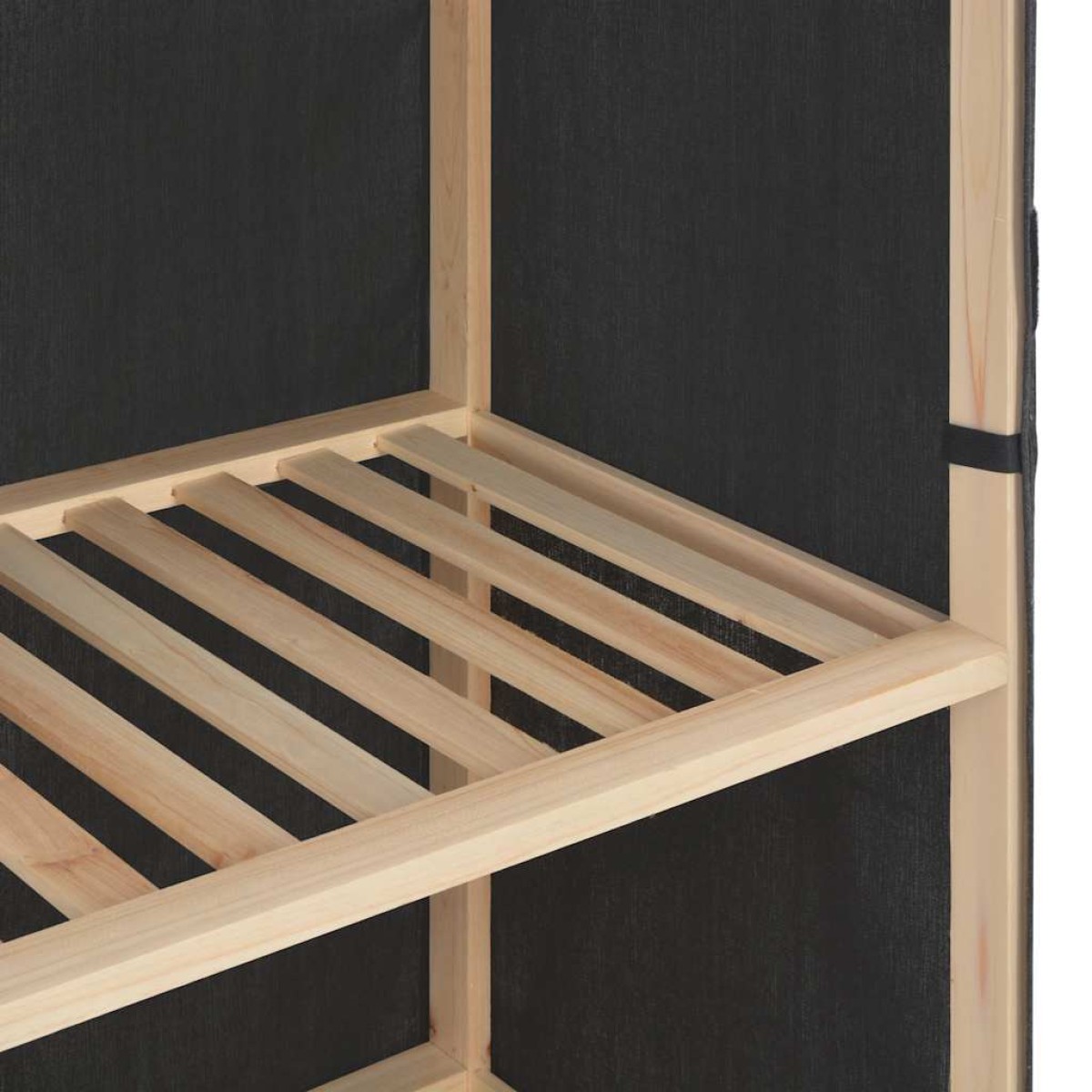 vidaXL Ντουλάπα με 3 Ράφια Γκρι 110 x 40 x 170 εκ. Υφασμάτινη