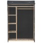 vidaXL Ντουλάπα Γκρι 110 x 40 x 170 εκ. Υφασμάτινη