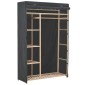 vidaXL Ντουλάπα Γκρι 110 x 40 x 170 εκ. Υφασμάτινη