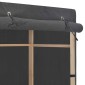 vidaXL Ντουλάπα Γκρι 79 x 40 x 170 εκ. Υφασμάτινη
