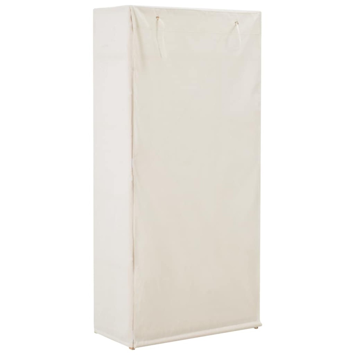 vidaXL Ντουλάπα Λευκή 79 x 40 x 170 εκ. Υφασμάτινη