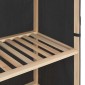 vidaXL Ντουλάπα Γκρι 135 x 40 x 170 εκ. Υφασμάτινη