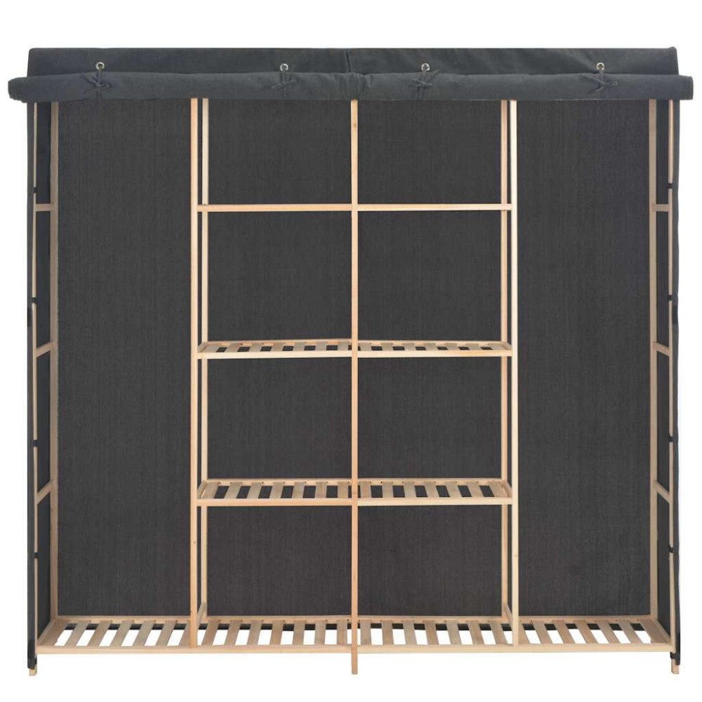 vidaXL Ντουλάπα Γκρι 173 x 40 x 170 εκ. Υφασμάτινη