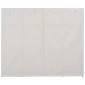 vidaXL Ντουλάπα Λευκή 200 x 40 x 170 εκ. Υφασμάτινη