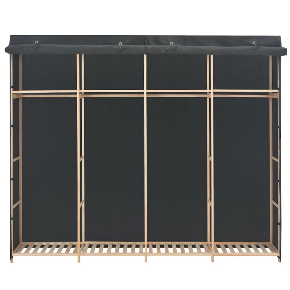 vidaXL Ντουλάπα Γκρι 200 x 40 x 170 εκ. Υφασμάτινη