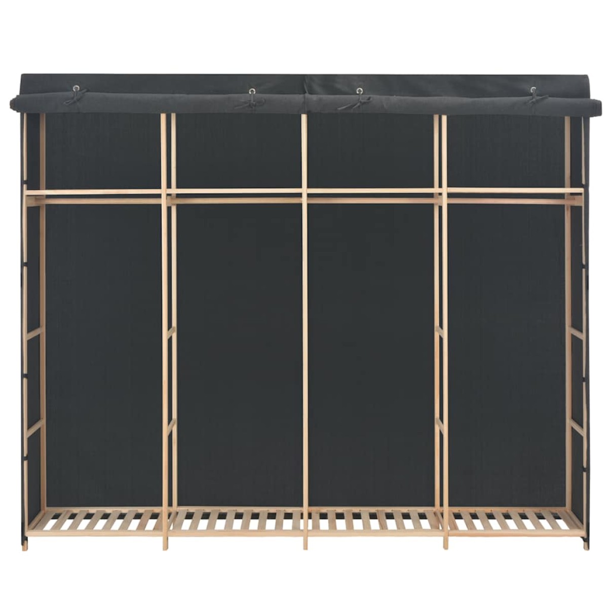 vidaXL Ντουλάπα Γκρι 200 x 40 x 170 εκ. Υφασμάτινη