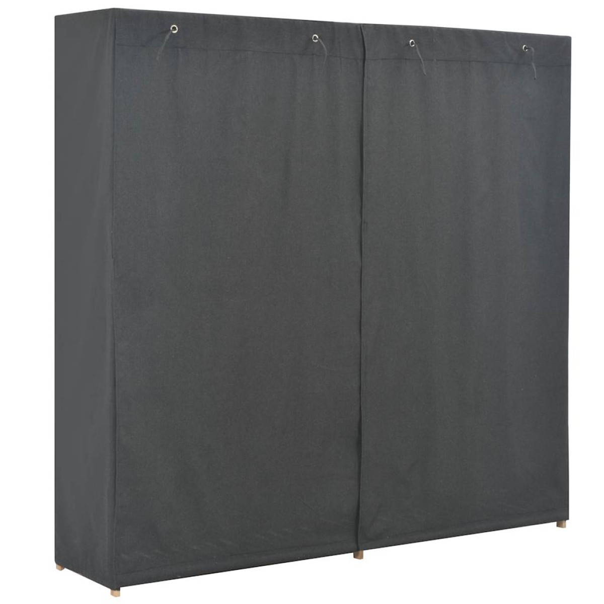 vidaXL Ντουλάπα Γκρι 200 x 40 x 170 εκ. Υφασμάτινη