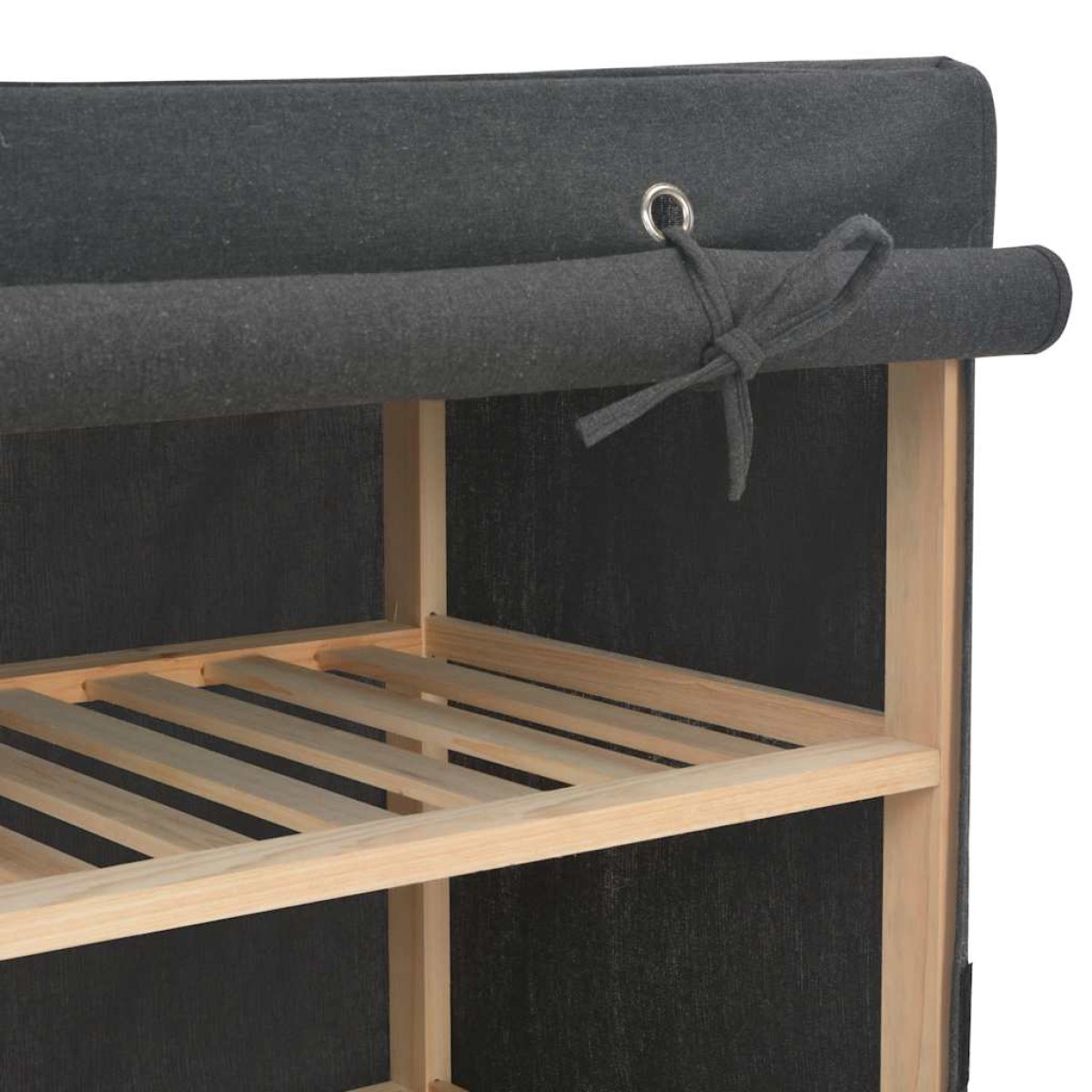 vidaXL Ντουλάπα Γκρι 200 x 40 x 170 εκ. Υφασμάτινη