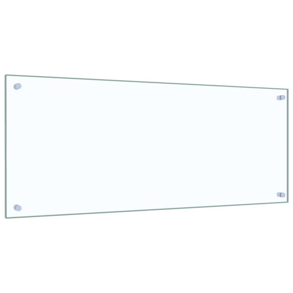 vidaXL Πλάτη Κουζίνας Διαφανής 100 x 40 εκ. από Ψημένο Γυαλί
