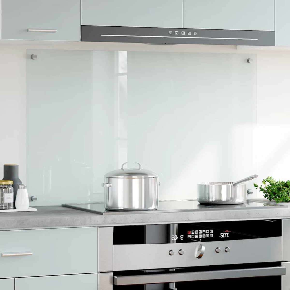 vidaXL Πλάτη Κουζίνας Διαφανής 100 x 60 εκ. από Ψημένο Γυαλί