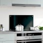 vidaXL Πλάτη Κουζίνας Μαύρη 70 x 40 εκ. από Ψημένο Γυαλί