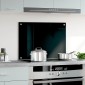 vidaXL Πλάτη Κουζίνας Μαύρη 70 x 50 εκ. από Ψημένο Γυαλί