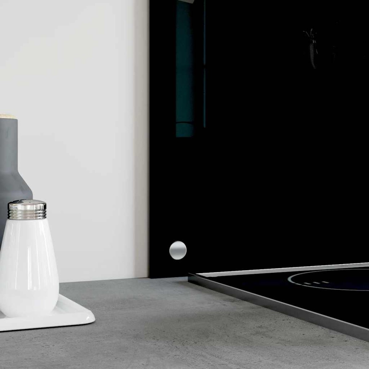 vidaXL Πλάτη Κουζίνας Μαύρη 70 x 60 εκ. από Ψημένο Γυαλί