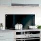 vidaXL Πλάτη Κουζίνας Μαύρη 90 x 40 εκ. από Ψημένο Γυαλί