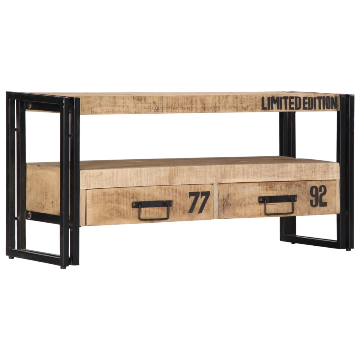 vidaXL Έπιπλο Τηλεόρασης 100 x 30 x 45 εκ. από Μασίφ Ξύλο Μάνγκο
