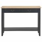vidaXL Τραπέζι Κονσόλα Μαύρο 110 x 35 x 80 εκ. Ξύλινο