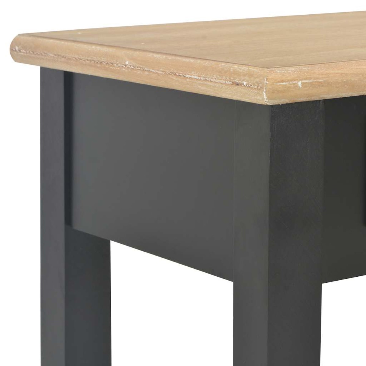 vidaXL Τραπέζι Κονσόλα Μαύρο 110 x 35 x 80 εκ. Ξύλινο