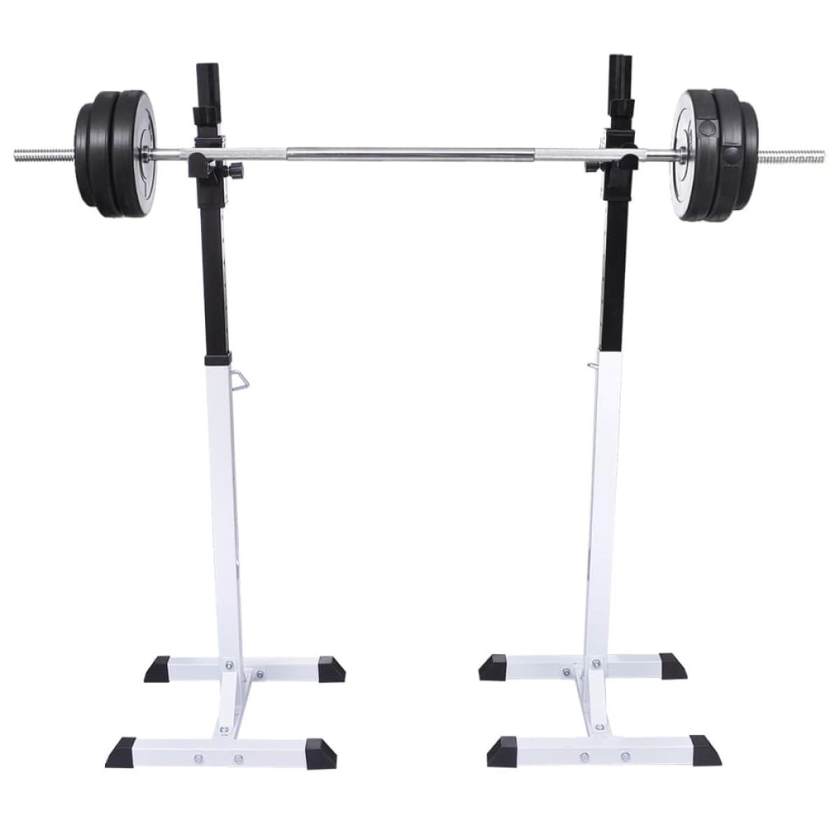 vidaXL Ορθοστάτης Μπάρας/Squat Rack με Σετ Μπάρα και Αλτήρες 30,5 κ.