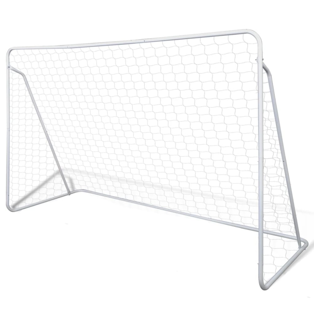 vidaXL Τέρματα Ποδοσφαίρου 2 τεμ. 240 x 90 x 150 εκ. Ατσάλινα