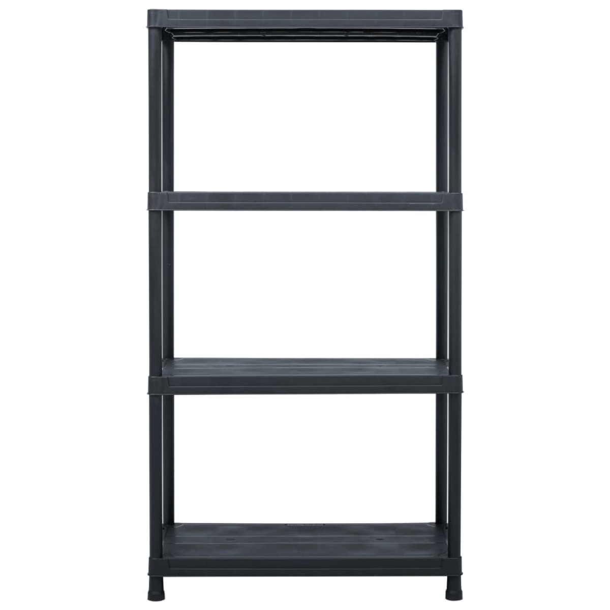 vidaXL Ραφιέρες 5 τεμ. Μαύρες 60 x 30 x 138 εκ. Πλαστικές
