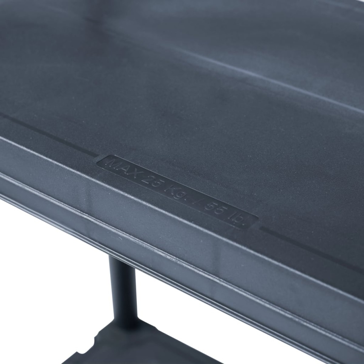 vidaXL Ραφιέρες 5 τεμ. Μαύρες 60 x 30 x 138 εκ. Πλαστικές