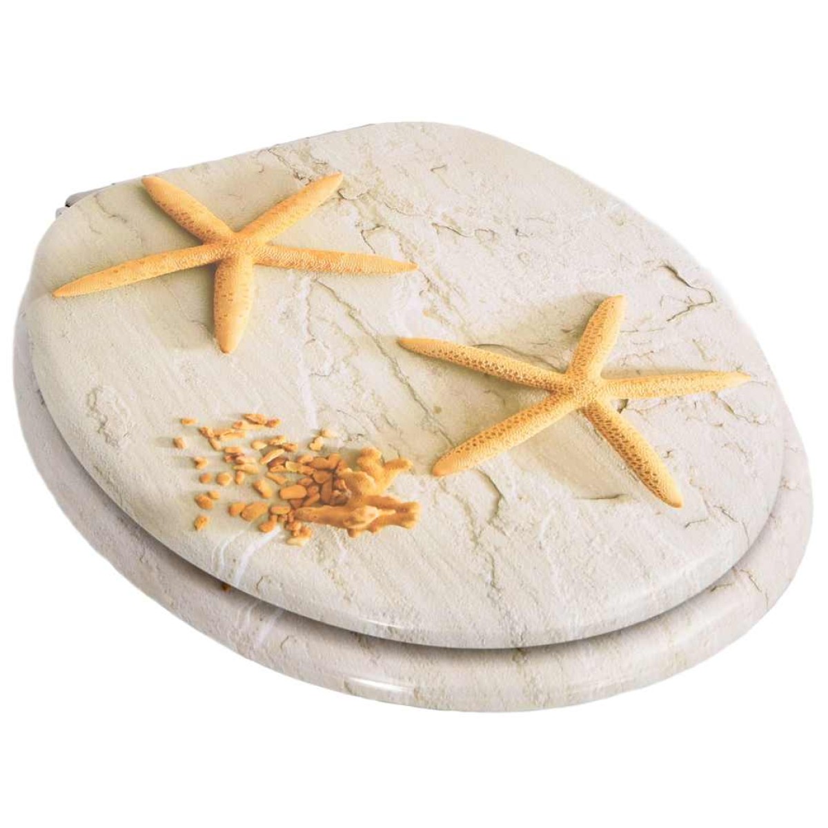 vidaXL Καλύμματα Λεκάνης Soft Close 2 τεμ. Σχέδιο Αστερίες από MDF