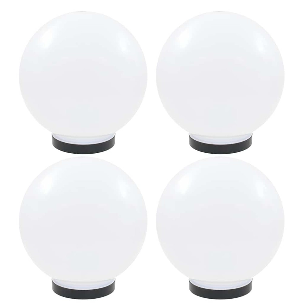 vidaXL Φωτιστικά Μπάλα LED 4 τεμ. Σφαιρικά 25 εκ. Ακρυλικά (PMMA)