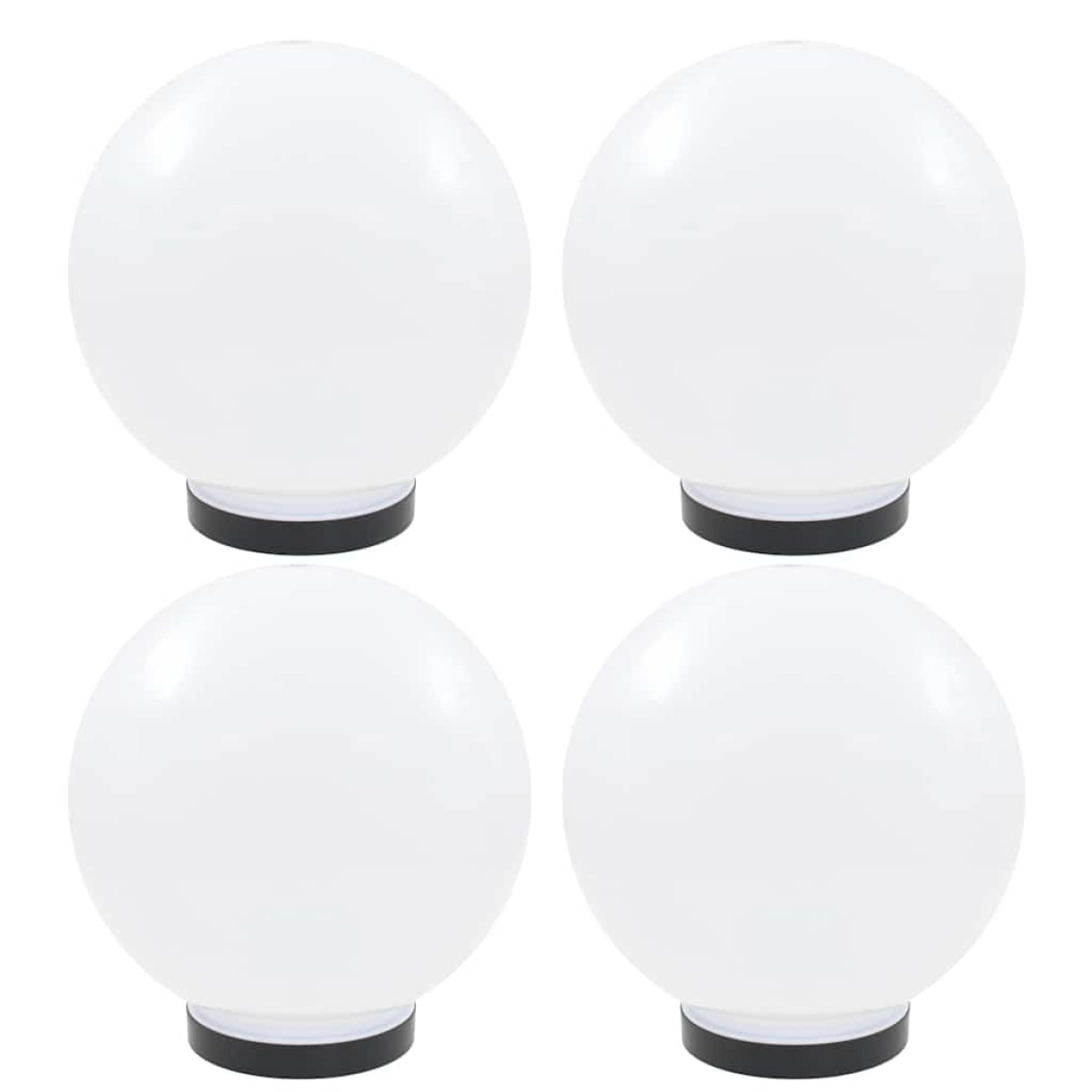 vidaXL Φωτιστικά Μπάλα LED 4 τεμ. Σφαιρικά 25 εκ. Ακρυλικά (PMMA)