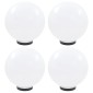 vidaXL Φωτιστικά Μπάλα LED 4 τεμ. Σφαιρικά 30 εκ. Ακρυλικά (PMMA)