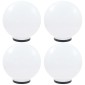 vidaXL Φωτιστικά Μπάλα LED 4 τεμ. Σφαιρικά 40 εκ. Ακρυλικά (PMMA)