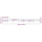 vidaXL Κάγκελα Περίφραξης με Λόγχες Μαύρα 11,9 x 0,8 μ. από Χάλυβα